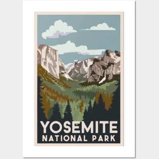 Yosemite National Park Vintage Travel Poster Posters and Art